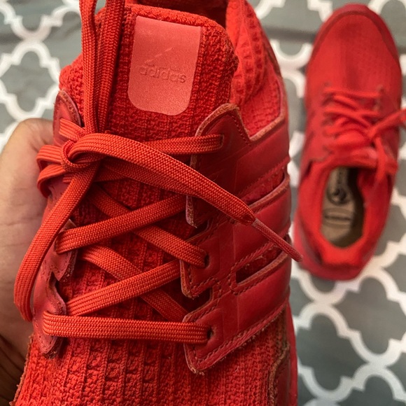 Adidas Women’s Ultraboost Triple Red Athletic Shoes - Picture 6 of 7